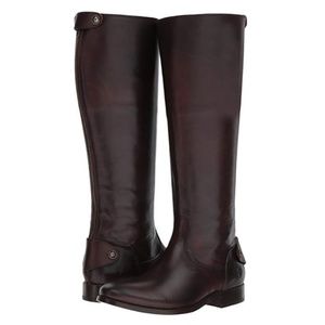 FRYE Melissa Button Back Zip Knee High Boots Tall